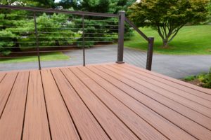 Composite Wood Deck option for backyard deck