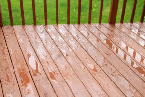 Deck refinished with water proofing in Portland